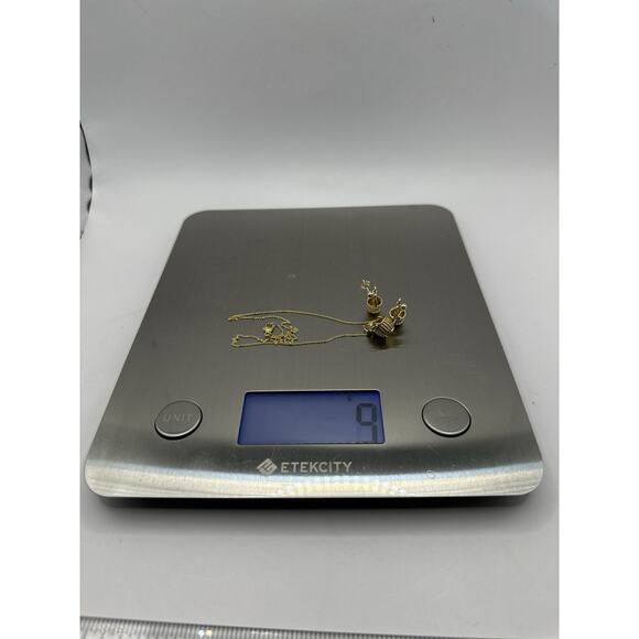 14k Nantucket Basket Necklace and Post Earrings Set- Necklace by G. E. Robbins - Picture 10 of 13